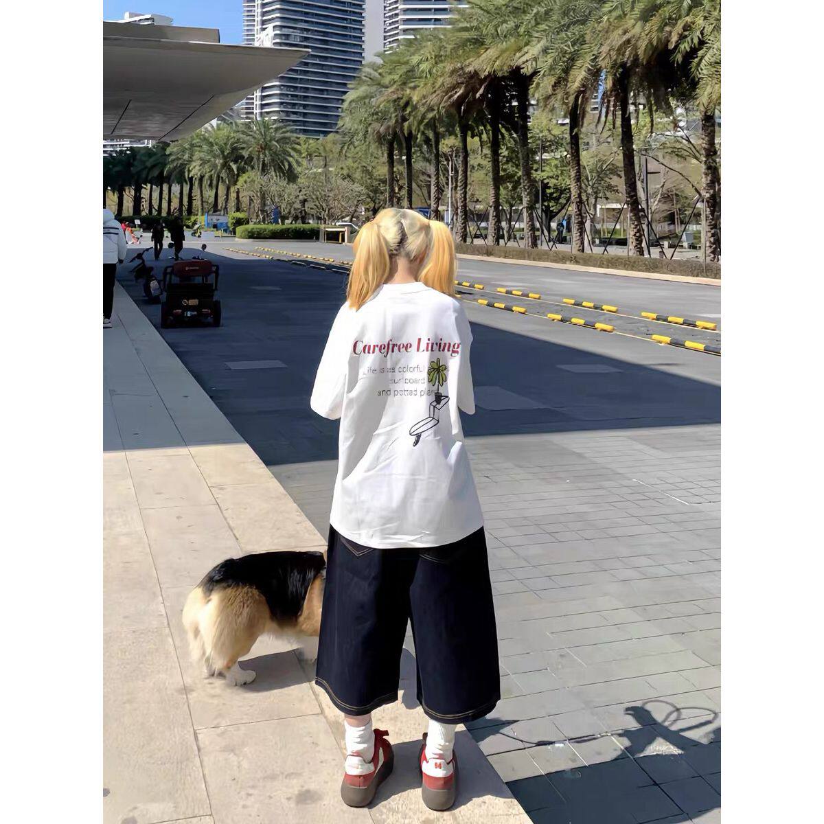 1506/QD1040/P33短袖高质量白色2025年oversize小众cityboy潮T恤，男装T恤，星座1506