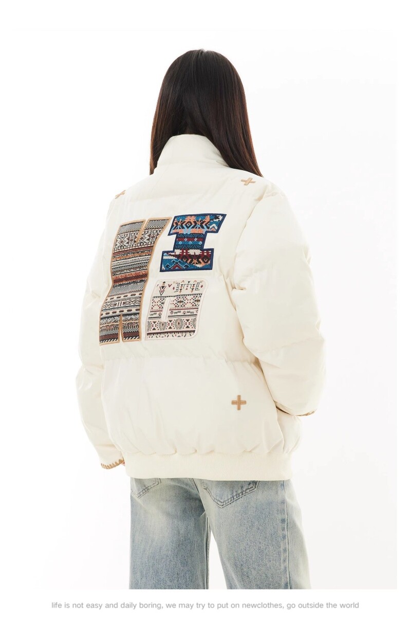1506/M9990/P85刺绣款【网络图】2025年高街潮流棉衣棉服,女装棉衣/棉服,星座1506
