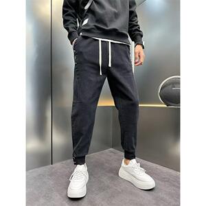 1506/QT11330/P50牛仔裤秋冬男士潮流休闲直筒长裤子1图片