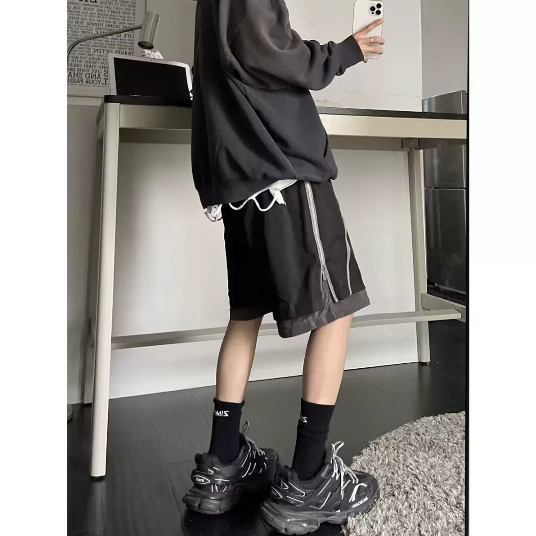 1506/QK190/P39夏装休闲短裤男潮牌宽松休闲中裤百搭五分裤潮ins,男装牛仔裤,星座1506