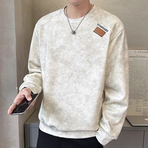 1506/Q82880/P42卫衣男秋2025新款韩版长袖扎染上衣男潮图片