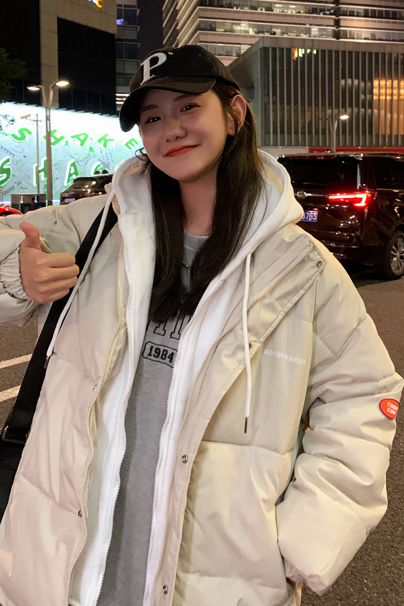 1506/WT08/P65冬季面包服假两件袄子青少年宽松情侣棉衣男女棉服,男装棉衣,星座1506