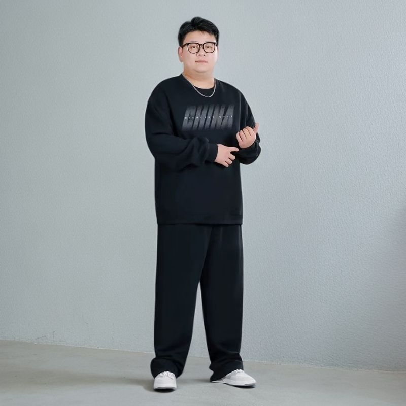1506/QL-AG6720/P62大码卫衣套装男秋冬男士加肥加大加绒运动服1,男装休闲套装,星座1506