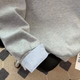 1506/Q13190/P46翻领卫衣男款潮流长袖打底衫无帽套头上衣1，男装T恤，星座1506
