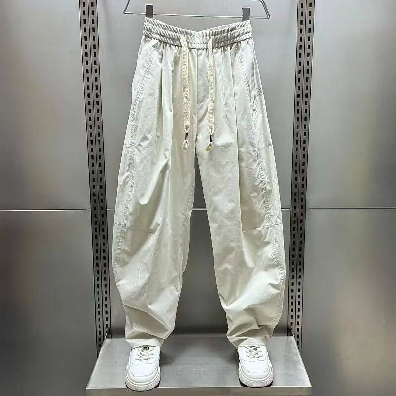 1506/QG2220/P42夏季薄款束脚运动裤男宽松九分休闲裤工装弯刀裤,男装工装外套,星座1506