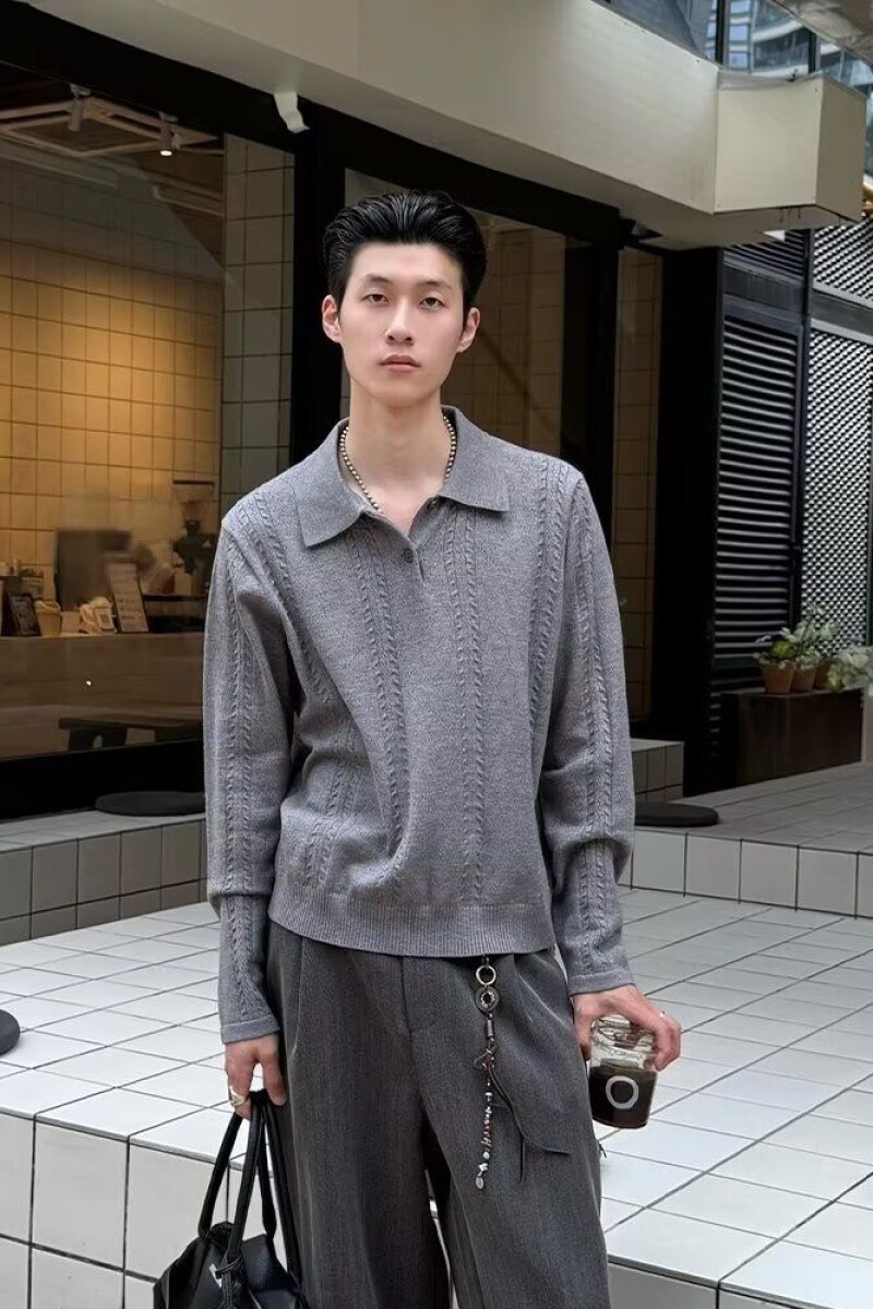 1506/Q5130/P61秋冬新款毛衣美式休闲慵懒风V领针织衫男纯色,男装针织衫/毛衣,星座1506