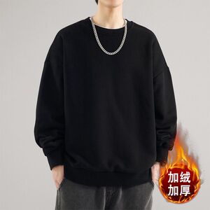 1506/QTP615090/P49美式复古潮牌宽松纯色内搭打底衫男款冬季新2图片