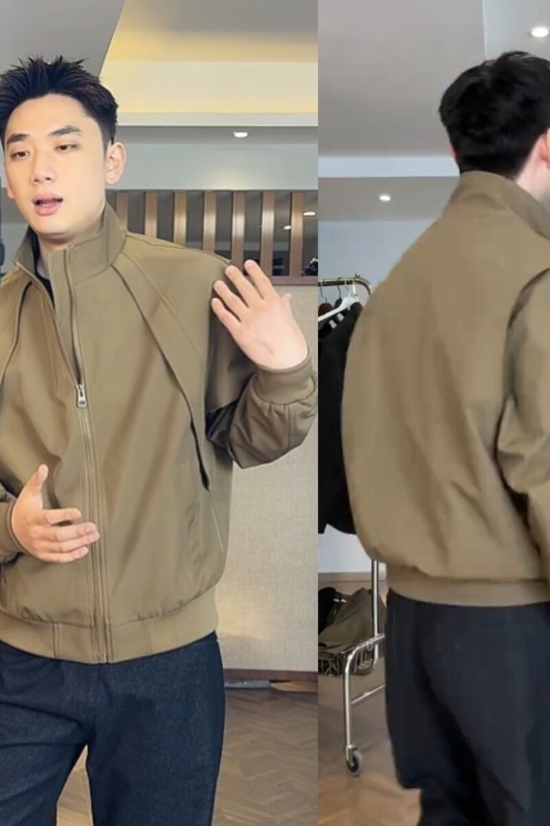 1506/QW50540/P66春秋季新款美式机车服宽松立领外套1,男装工装外套,星座1506