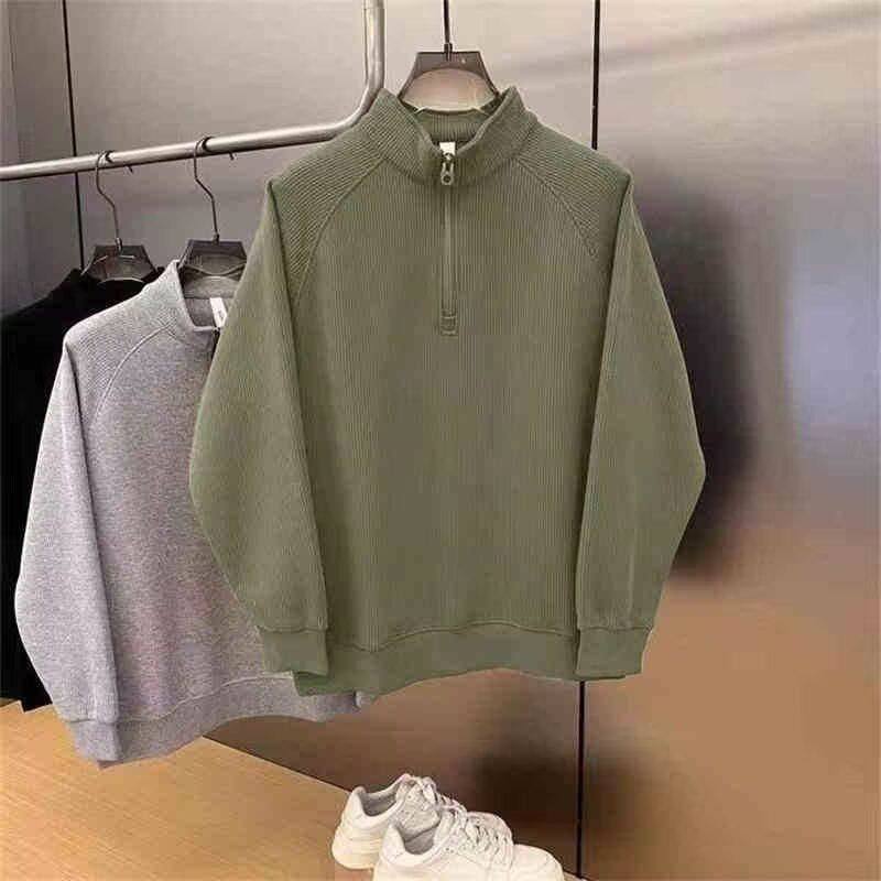 1506/QT4070/P41秋冬新款卫衣美式复古休闲慵懒风V领针织衫男纯色,男装针织衫/毛衣,星座1506