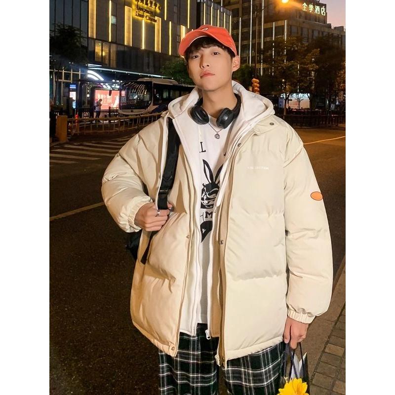1506/Q6180/P69棉衣男冬季加厚保暖棉服外套假两件连帽棉服4图片