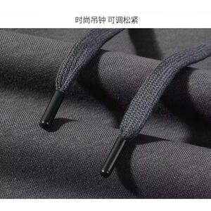 1506/QHL4300/P39新款潮男女美式黑色连帽潮牌手指鄙视上衣外套1图片