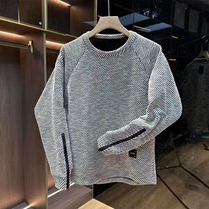 1506/QT4040/P45秋冬卫衣男秋季圆领宽松上衣chic港风潮流2025年图片