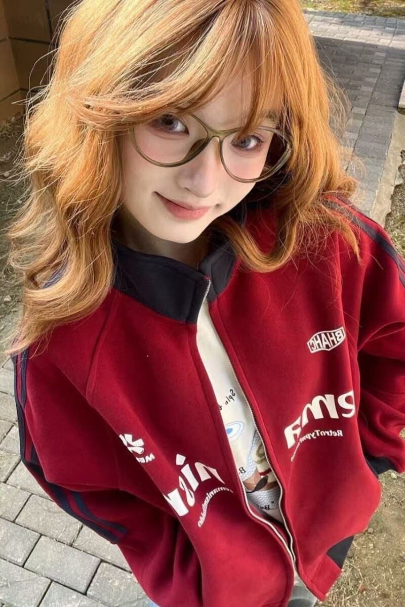 1506/Q6130/P61潮牌情侣美式复古赛车LOGO卫衣三条杠条纹帽衫,男装卫衣,星座1506