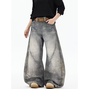 1506/QN90320/P57性字母牛仔裤嘻哈潮高街潮流痞帅长裤1图片
