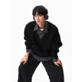 1506/Q13200/P48春秋美式潮牌假两件衬衫领卫衣男女重磅上衣2，男装衬衫，星座1506