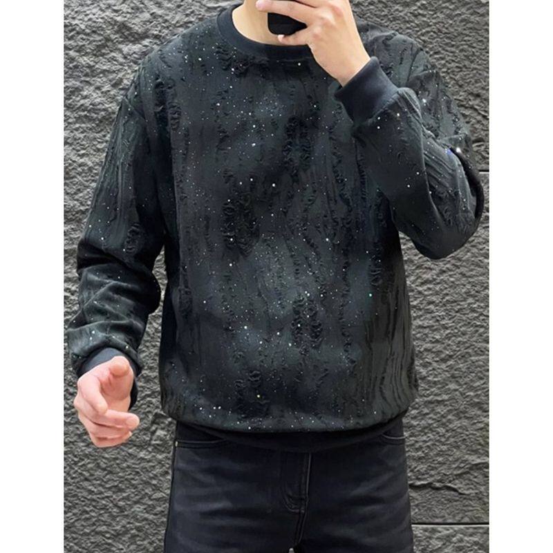 1506/QT5500/P45原版质量复合满天星小众潮流卫衣男,男装卫衣,星座1506