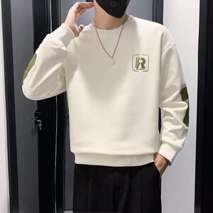 1506/QA0190/P36印花秋冬卫衣男春秋季韩版新款圆领宽松上衣图片