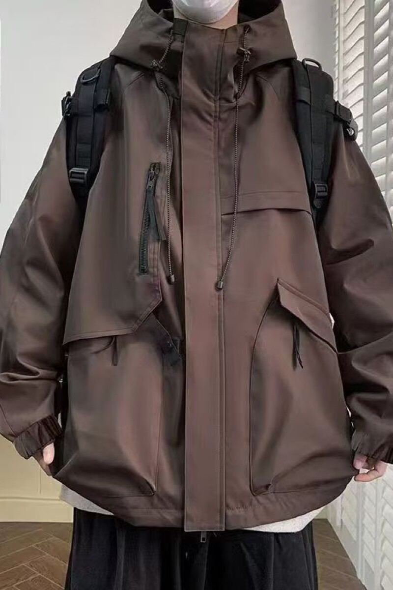 1506/QWT180/P70秋季新款潮牌痞帅连帽机能冲锋衣工装夹克外套,男装夹克,星座1506