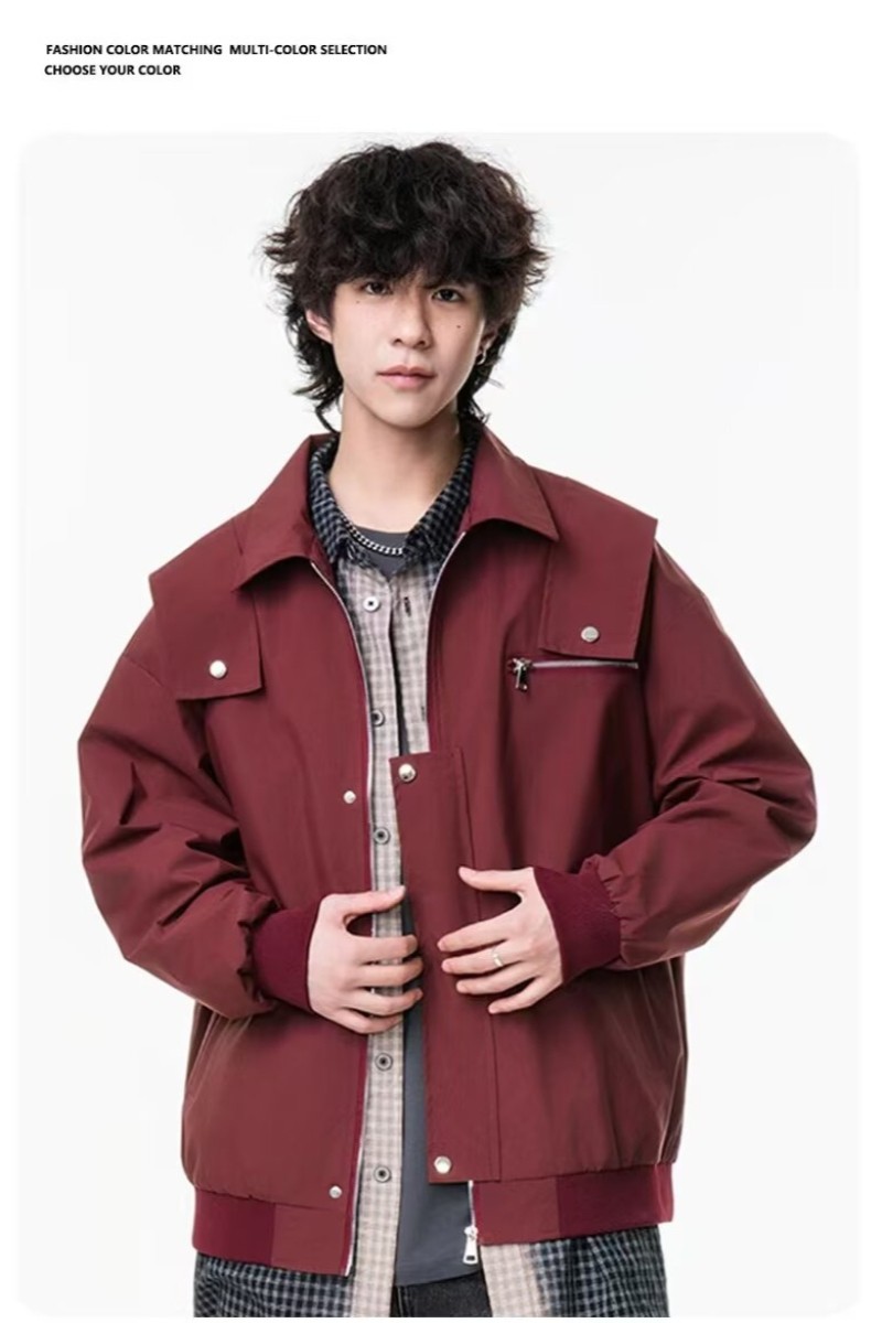 1506/Q16990/P49男士休闲春秋装防水新款夹克翻领穿搭三防面料,男装夹克,星座1506