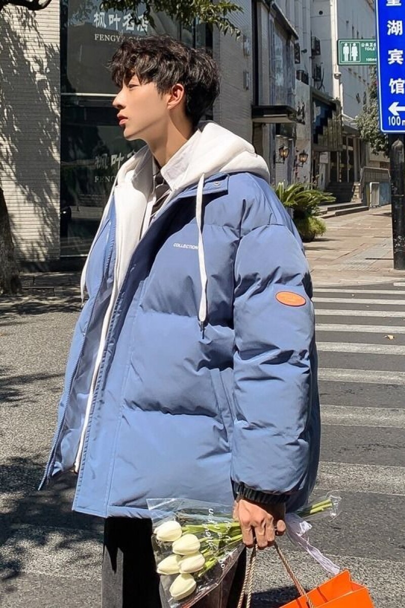 1506/Q6180/P69棉衣男冬季加厚保暖棉服外套假两件连帽棉服1,男装棉衣,星座1506