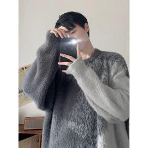 1506/QMY5310/P64秋季男士健身潮牌运动休闲针织衫图片
