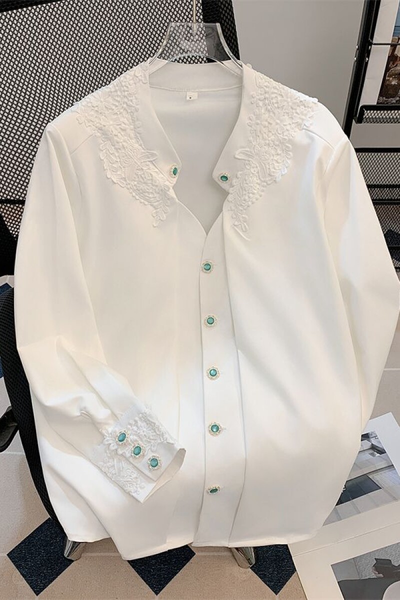 1506/QC5640/P68秋季新款新中式纯色高级感衬衫男1,男装衬衫,星座1506