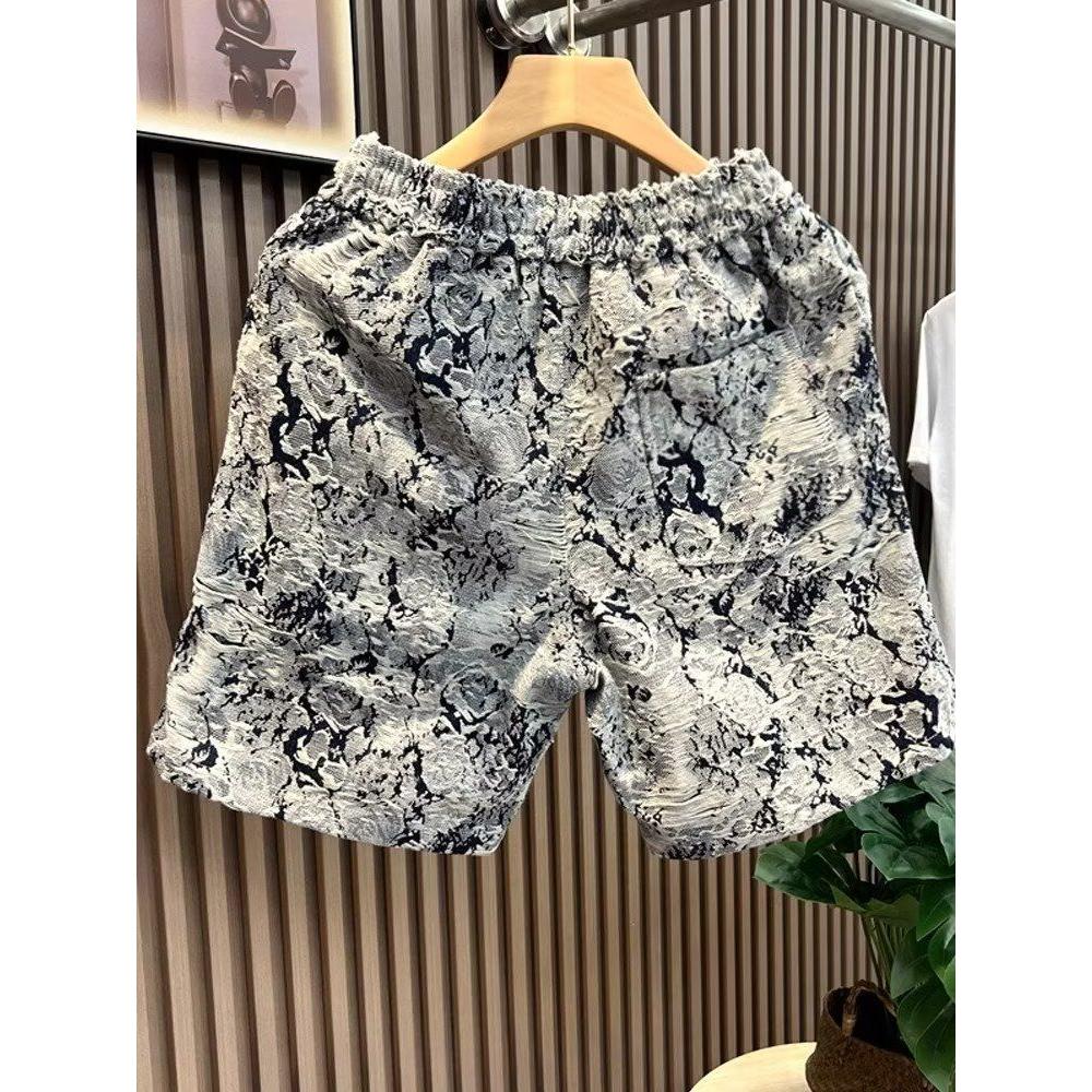 1506/QG2260/P39夏季短裤男潮牌薄款宽松大码运动休闲五分裤子,男装牛仔裤,星座1506