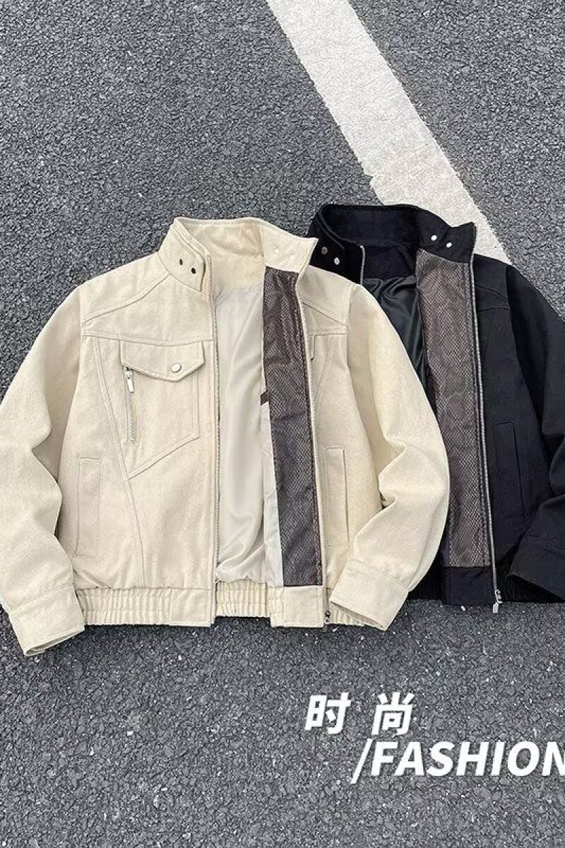 1506/QJK2850/P89高街潮牌港风日系原宿风韩版潮流宽松夹克图片