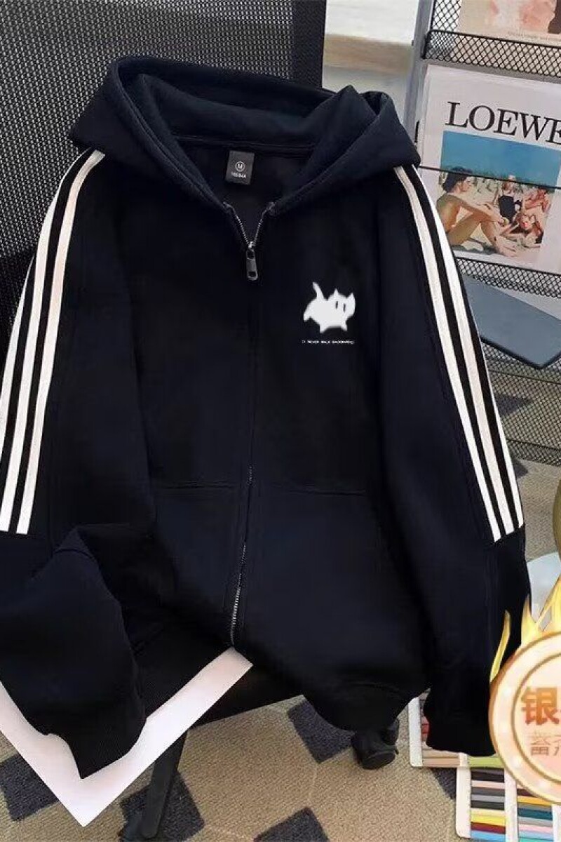 1506/QRL7490/P57新款卫衣港风宽松简约连帽卫衣开衫男女同款1,男装卫衣,星座1506