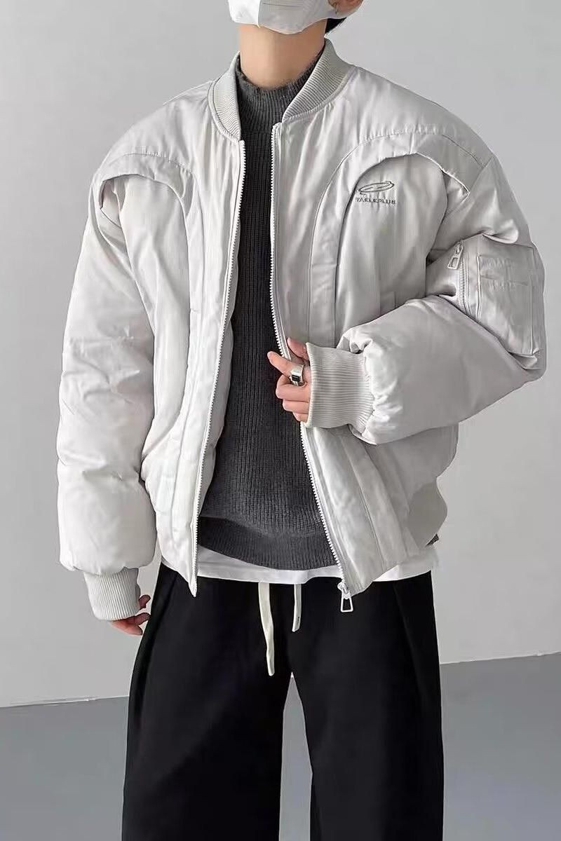 1506/QM62-50/P87美式高街加厚保暖宽松棒球服外套1,男装棉衣,星座1506