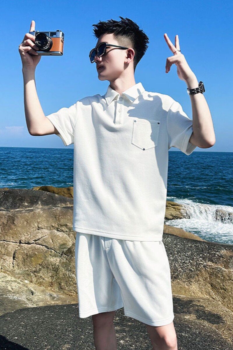 1506/Q7380/P44运动套装男夏季棉薄速干短袖短裤两件套跑步服1,男装休闲套装,星座1506