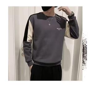 1506/QA0020/P36印花秋冬卫衣男春秋季韩版新款圆领宽松上衣