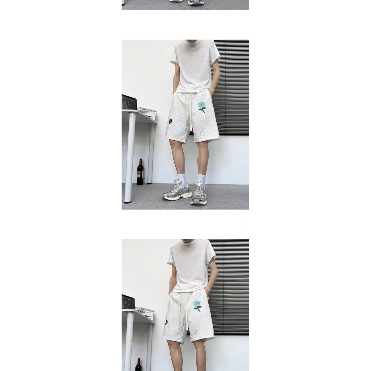 1506/QD11220/P32夏季短裤男潮牌薄款宽松大码运动休闲五分裤子,男装牛仔裤,星座1506