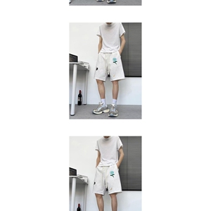 1506/QD11220/P32夏季短裤男潮牌薄款宽松大码运动休闲五分裤子图片