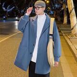 1506/QM010/P44秋冬季男短款毛呢大衣高级感加绒加厚风衣1，男装风衣，星座1506