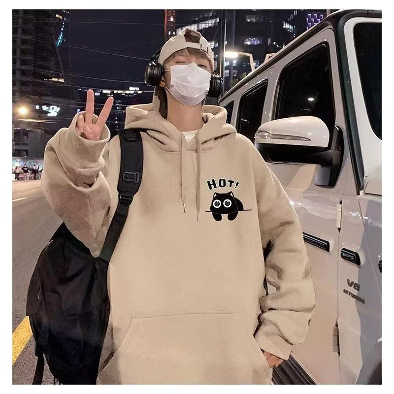 1506/QE120/P41卫衣男连帽春秋季港风宽松潮牌字母印花百搭外套2,女装短外套,星座1506