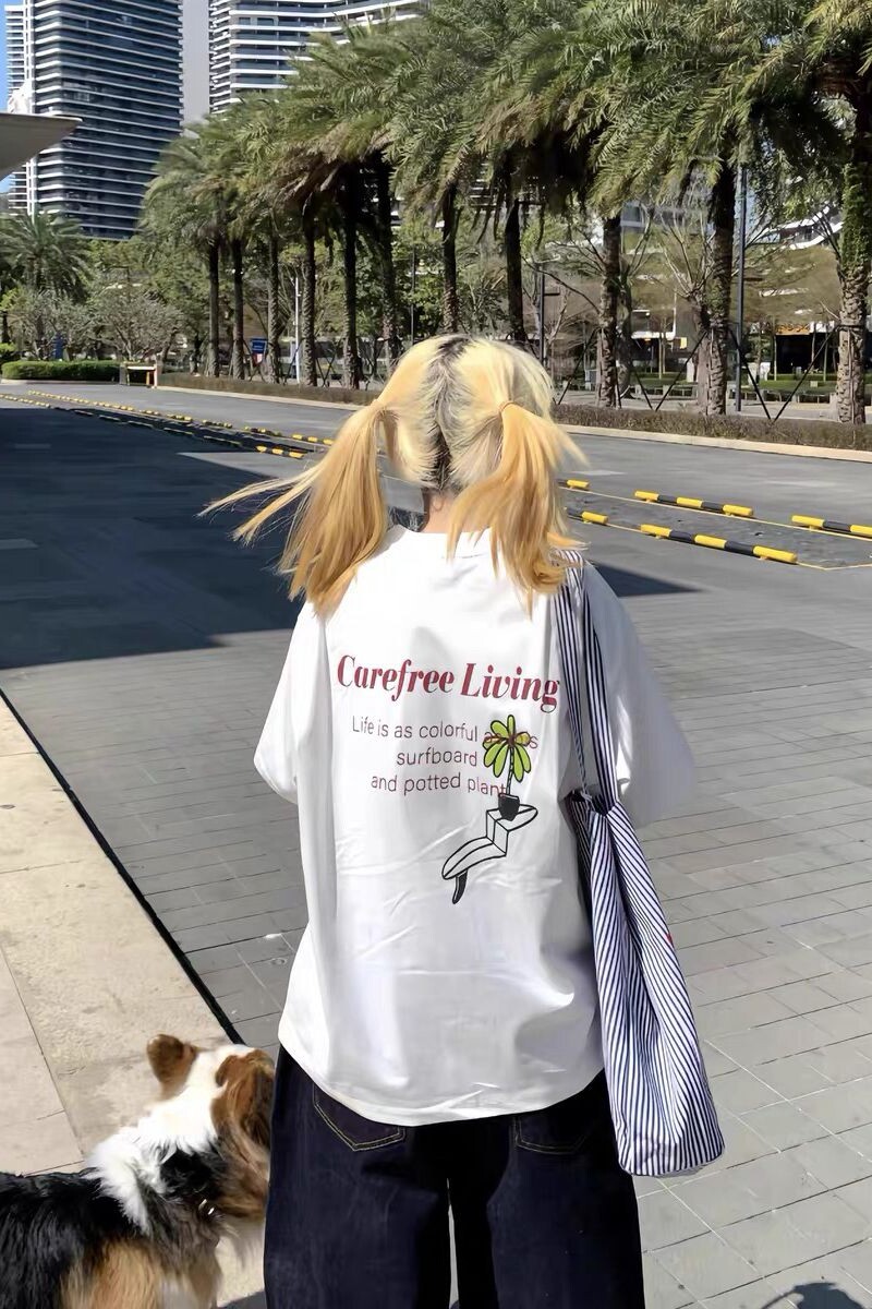 1506/QD1040/P33短袖高质量白色2025年oversize小众cityboy潮T恤，男装T恤，星座1506