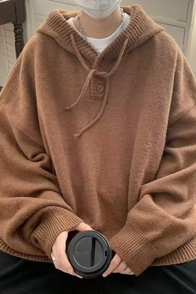 1506/QM560/P50宽松连帽毛衣男女情侣休闲百搭套头针织衫外套潮,男装针织衫/毛衣,星座1506