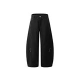 1506/QK1430/P53高级弯刀西裤拼接铆钉休闲裤男女垂坠感拖地裤子1，男装西裤，星座1506