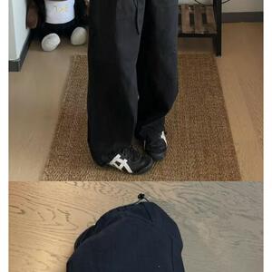 1506/QG1280/P57多口袋工装裤男古着阔腿休闲裤直筒拖地垂感长裤图片