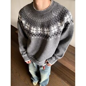 1506/QM1030/P56秋冬新款羊驼毛混纺经典撞色节日针织开衫1,欧美秋冬穿搭技巧图片