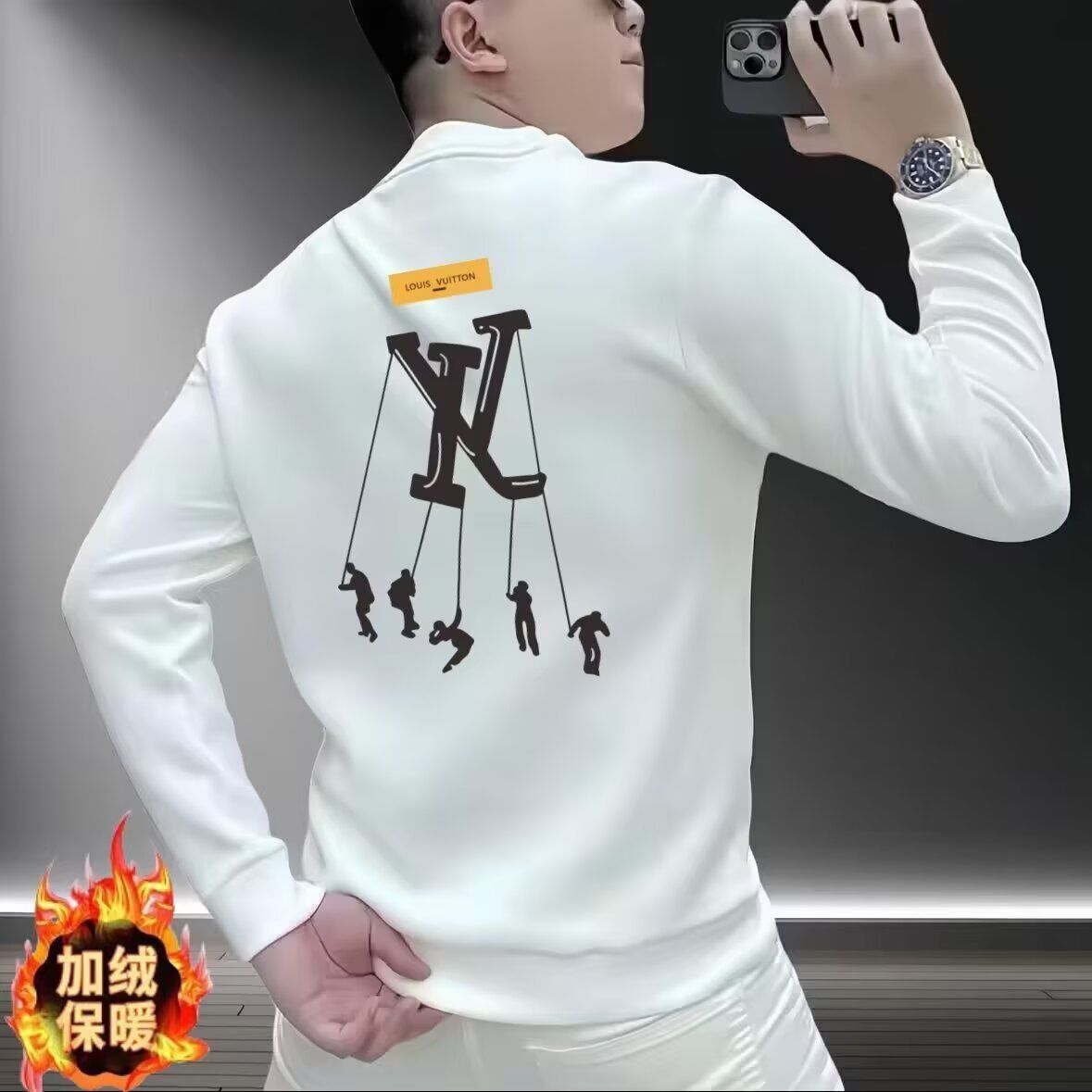 1506/QV10350/P38印花秋冬卫衣男春秋季韩版新款圆领宽松上衣1,男装卫衣,星座1506