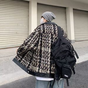 1506/Q8040/P69春秋痞帅外套男高街潮牌港风韩版潮流宽松夹克1图片