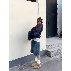 1506/Q6310/P59日系拼接棒球服夹克男秋潮牌宽松拼色情侣工装外套