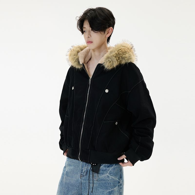 1506/QZSD030/P134座山雕连帽棉服男女冬季棉袄棉上衣男夹棉外套,男装棉衣,星座1506