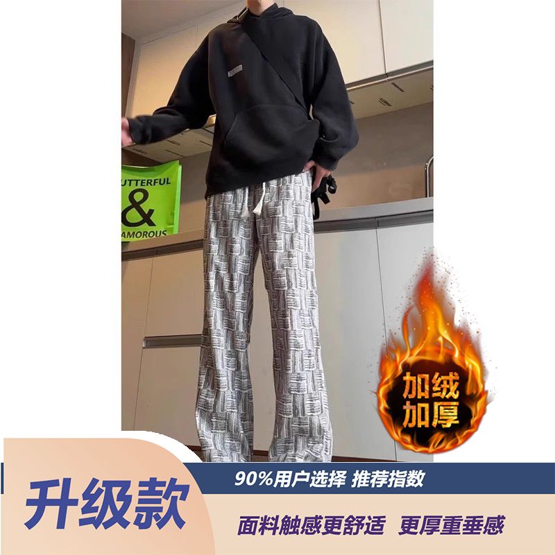 1506/QF700/P38灯芯绒秋冬美式复古加绒加厚阔腿裤子2,男装卫衣,星座1506