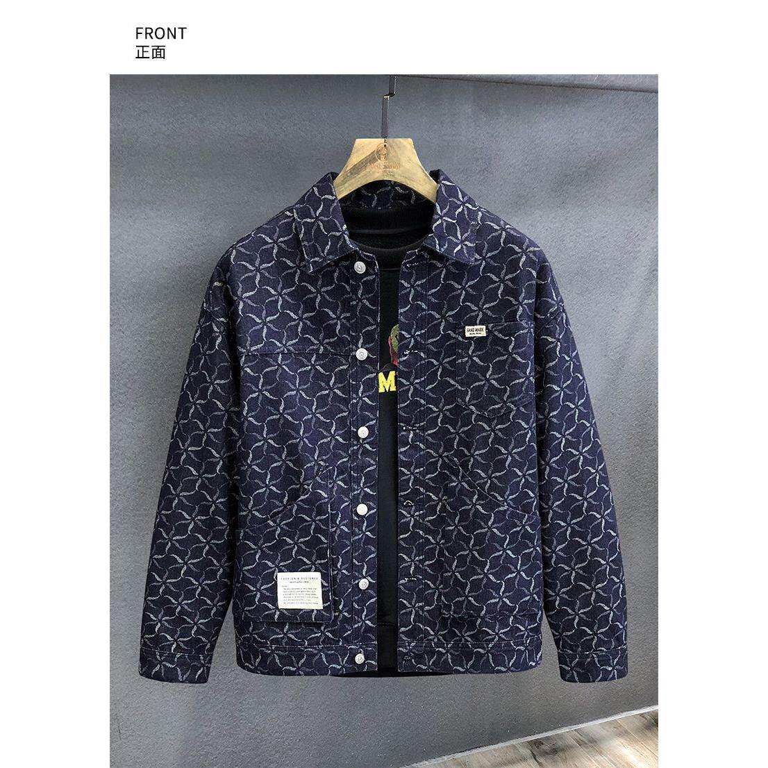 1506/Q2290/P61大码秋外套男加肥加大宽松夹克潮男千鸟格,男装夹克,星座1506