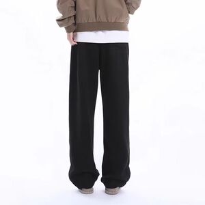 1506/QA1450/P40秋冬新款美式复古水洗阔腿牛仔裤男女同款2图片