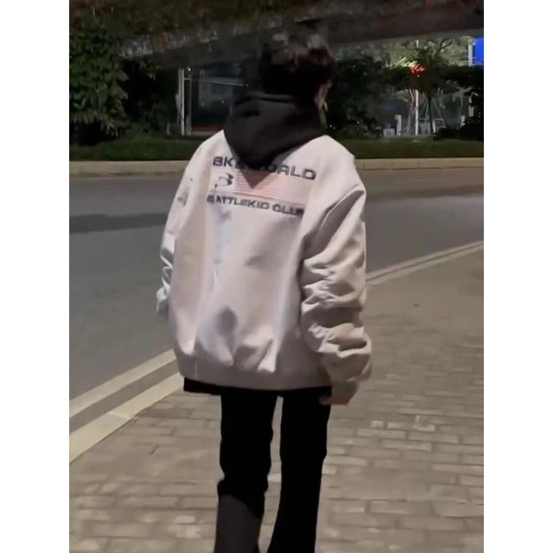 1506/QWT290/P58秋痞帅外套男潮牌港风韩版潮流宽松夹克1,男装夹克,星座1506