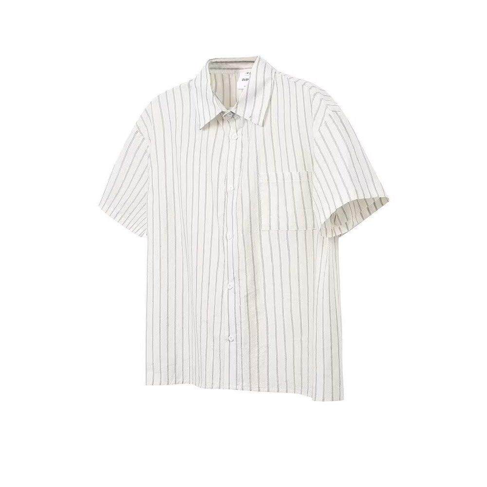 1506/QC1630/P35复古衬衫男夏装港风学生趣味新款男装上衣外穿,男装衬衫,星座1506